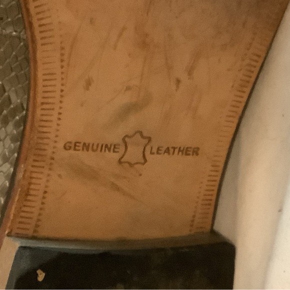 Stacy Adams Size 9M Men’s Gray Cow Leather Loafers Dress Shoes - Picture 5 of 9